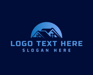 Rent - Residential Roofing Contractor logo design