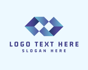 3D Startup Business logo