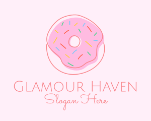 Sprinkled Donut Pastry  Logo