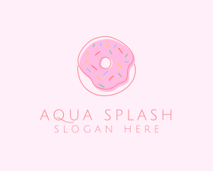 Sprinkled Donut Pastry  logo design