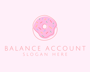 Sprinkled Donut Pastry  logo design