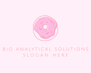 Sprinkled Donut Pastry  logo design