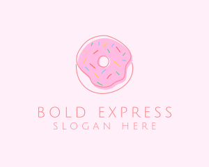 Sprinkled Donut Pastry  logo design