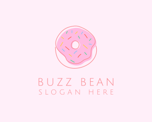 Sprinkled Donut Pastry  logo design