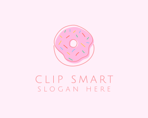 Sprinkled Donut Pastry  logo design