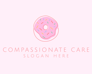 Sprinkled Donut Pastry  logo design