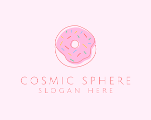 Sprinkled Donut Pastry  logo design