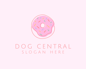 Sprinkled Donut Pastry  logo design