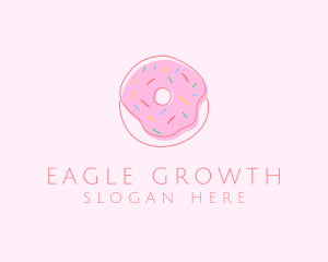 Sprinkled Donut Pastry  logo design