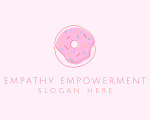 Sprinkled Donut Pastry  logo design