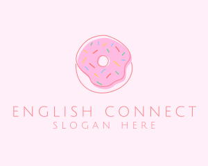 Sprinkled Donut Pastry  logo design