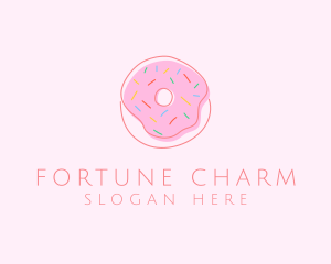 Sprinkled Donut Pastry  logo design