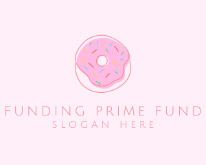 Sprinkled Donut Pastry  logo design