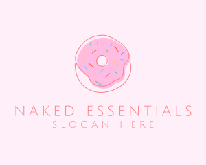 Sprinkled Donut Pastry  logo design