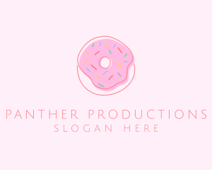 Sprinkled Donut Pastry  logo design