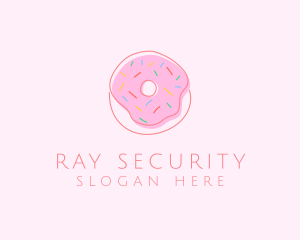 Sprinkled Donut Pastry  logo design