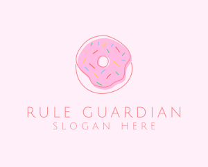 Sprinkled Donut Pastry  logo design