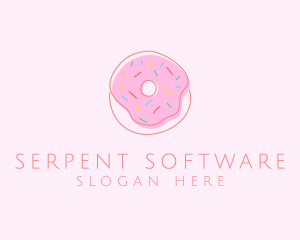 Sprinkled Donut Pastry  logo design