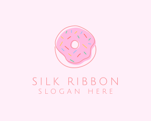 Sprinkled Donut Pastry  logo design