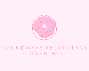 Sprinkled Donut Pastry  logo design