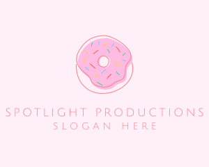 Sprinkled Donut Pastry  logo design