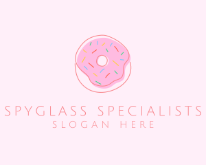 Sprinkled Donut Pastry  logo design