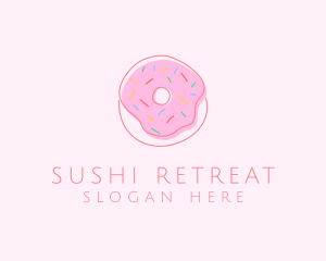 Sprinkled Donut Pastry  logo design