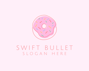 Sprinkled Donut Pastry  logo design