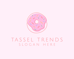 Sprinkled Donut Pastry  logo design