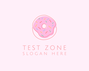 Sprinkled Donut Pastry  logo design