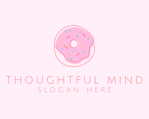 Sprinkled Donut Pastry  logo design