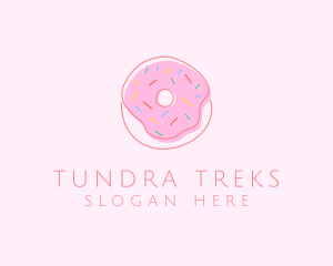 Sprinkled Donut Pastry  logo design