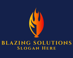 Flame Energy Fuel logo design