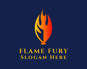 Flame Energy Fuel logo design