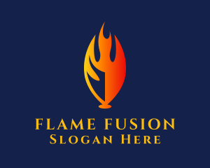 Flame Energy Fuel logo design