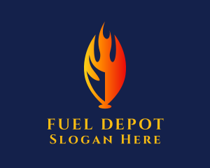 Flame Energy Fuel logo design