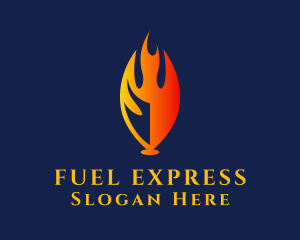 Flame Energy Fuel logo design