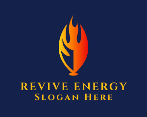 Flame Energy Fuel logo design