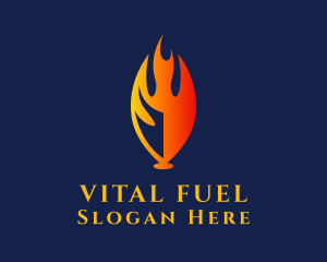 Flame Energy Fuel logo design