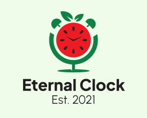 Watermelon Alarm Clock  logo design