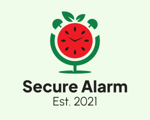 Watermelon Alarm Clock  logo design