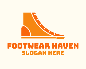 Orange Sneaker Boots logo design