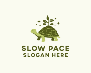 Leaf Sprout Plant Turtle logo