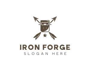 Foundry Industrial Welding Mask  logo design