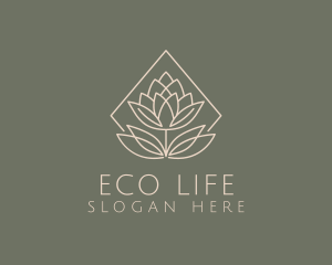 Eco Floral Plant logo design