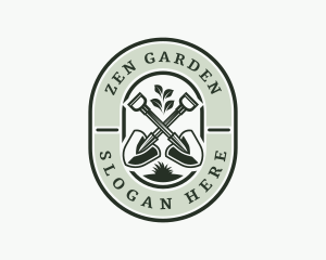 Gardening Shovel Landscaping logo design