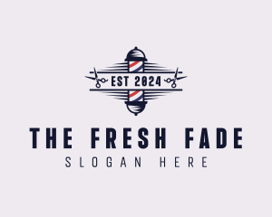 Shears Barber Haircut logo design