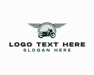 Wings Motorcycle Vehicle Logo