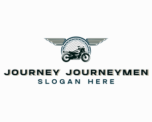 Wings Motorcycle Vehicle logo