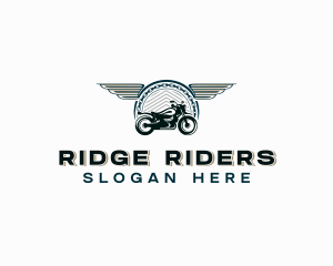 Wings Motorcycle Vehicle logo design